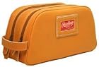 Rawlings Leather Double Compartment Travel Kit Black