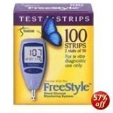 Freestyle Gluco Test Strips Medicare/Medicaid - 100 Ea