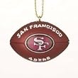 San Francisco 49ers 1.75" Resin Football Christmas Ornament - NFL Football