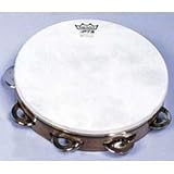 Remo 10' Pretuned Tambourine with Single Row of Jingles, Plain Head