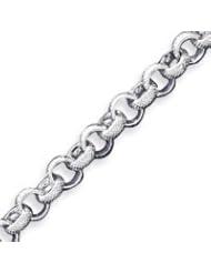 Sterling Silver 7.75 Inch Polished Fancy Link Toggle Bracelet - 7.75 Inch