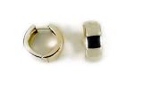 14k Reversable Two-tone Hinged Earrings