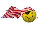Smiley Pirate Antenna Ball Topper