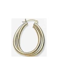 30mm X 27mm 14k Concentric Hoops Tube Earrings