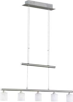 Paul Neuhaus 2038-55-A Pendel Borano 5 x G4 / 20 W, stahl Preisvergleich