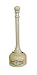 Eagle 1202BEI Metal/Poly Butt Can 2-Gallon Beige