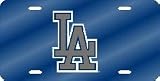 Los Angeles Dodgers Laser Cut Blue License Plate