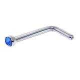 Sapphire Blue Gem MICRO Nose Ring L-Shaped