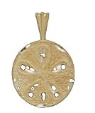 14kt Gold Sand Dollar Charm-PD0890