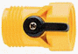Plastic Single Hose Shutoff Yellow