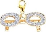 Glasses, 14K Gold Diamond Charm