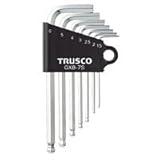 TRUSCO ボールポイント六角棒レンチ セット品 CAADBE_FLDVR