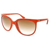 Ray-Ban Cats 1000 Fashion Sunglasses RB4126/757/51/57/140: Dark Orange/Brown Gradient