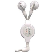 Retractable Earphones For Apple iPod, Music Player
