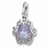 Rembrandt Charms March Birthstone Charm