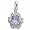 Rembrandt Charms March Birthstone Charm, 14K White Gold