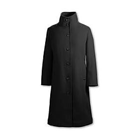 Women's Plus Size Wool Funnelneck Coat