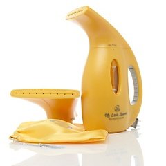 Joy Mangano 900-Watt Deluxe My Little Steamer w/ 2 Heads - Golden Yellow