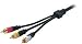 Cables To Go RapidRun Composite Video with Stereo Audio v.2 Break-Away Flying Lead (1.5 feet)