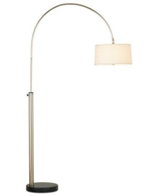 Arc Bronze Hardback Shade Floor Lamp