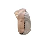 14K Italian White, Pink and Yellow Gold Ring
