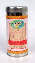 18 Black Tea Bags in a Galvanized Tin - Gourmet Black Teas by Generation Tea