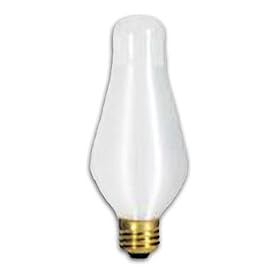 Litronics LS4166 - 100 Watt H19 Decorative Light Bulb, Satin Finish, Long Life