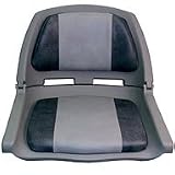 Plastic Fold Down Boat Seat -Extra Wide Design by B&M