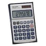 8-Digit Handheld Calculator,Dual Power,2-7/10x4-1/2x3/10, Sold as 1 each