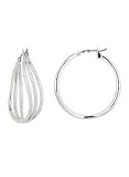 Stardust Triple Hoop Stylized Earrings
