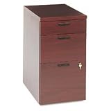 10500 Series Pencil/Media/File Pedestal, Mobile, Mahogany, 28