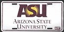 Arizona State University License Plate