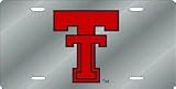 Texas Tech Red Raiders Laser Cut Silver License Plate