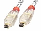 FireWire Cable - Premium 4 Pin Male to 4 Pin Male, Transparent, 0.3m