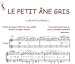 Partition : Le petit �ne gris - Piano et paroles