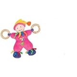 Sassy Earth Brights Baby Wooden Cuddle Doll Toy - Pink - Girls