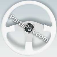 UFlex PVC Grip Spoke White Steering Wheel