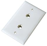 RCA TP253WH Modular Dual Phone Jack Wall Mount (White)