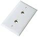RCA TP253WH Modular Dual Phone Jack Wall Mount (White)