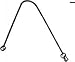 Straddle Cable, Cantilever, 330mm