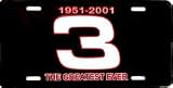 Dale Earnhardt 1951-2001 #3 Greatest Metal License Plate