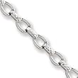 14k White Gold 7in Diamond-cut Satin Polished Fancy Bracelet