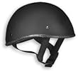 Vega DOT XTS Naked Motorcycle Half Helmet (6 Colors) - Frontiercycle (Free U.S. Shipping) (M, FLAT BLACK)