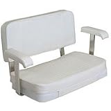 Double Wide Ladder Back Boat Chair with Cush&Arm