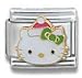 Clearly Charming Hello Kitty Christmas Stocking Cap Cat Animal Theme Licensed Charm Bracelet