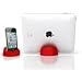 GOGO Industries Stump Stand for eReaders, iPads, iPhones, and Tablets - Red