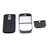 Brainydeal Full Housing Kit Replacement For Blackberry Bold 9000 Black Including Bezel, Batter Back
