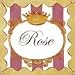 PoshTots - 9912-W1-DZ Fairest Girl-Rose