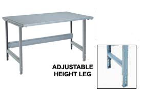Open Leg Workbench Adj Ht Legs 29-1/2 To 37