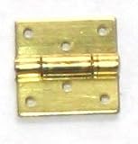 10 Solid Brass 3/8x3/8 Hinge W/1/8 Brass Escutcheon Pins